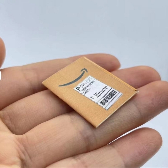 Dollhouse Miniature Amazon Shipping Box and Envelope, 1:12, Delivery Box - Picture 8 of 8